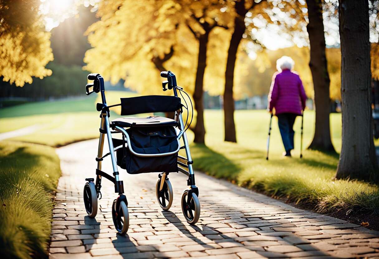 L'utilité d'un déambulateur pliable pour un utilisateur actif