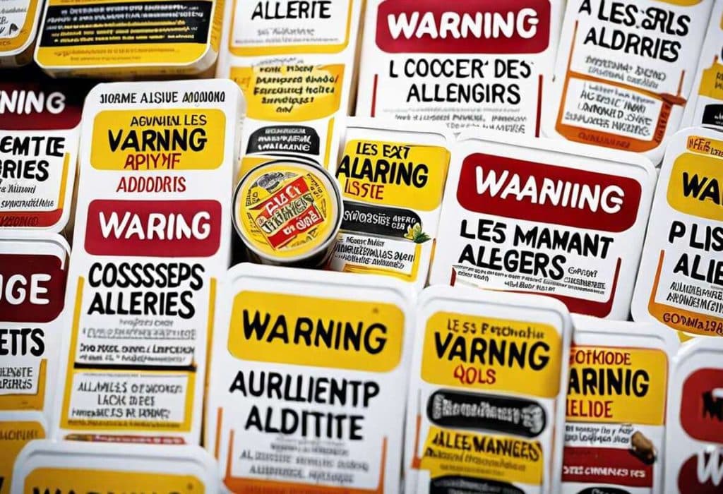 Liste noire des additifs aggravant les allergies alimentaires
