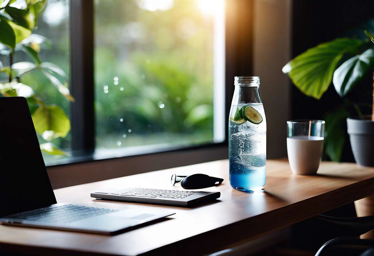 L'importance de l'hydratation régulière au bureau maison
