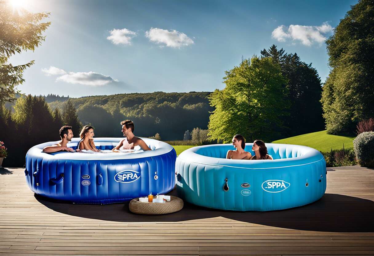 Comparer les options de confort : jets, sièges et accessoires