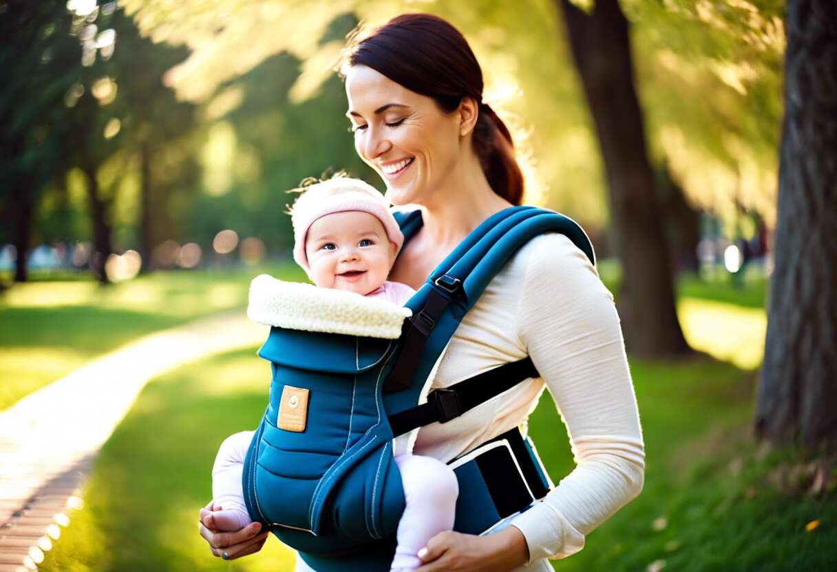 Ergonomie et portage de bébé : prévenir les maux de dos des mamans