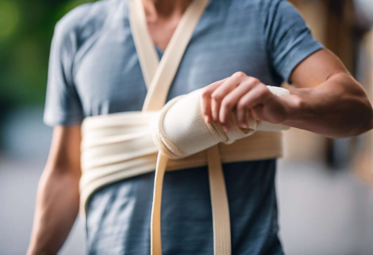 Comment bien utiliser une écharpe de bras suite à une fracture ?