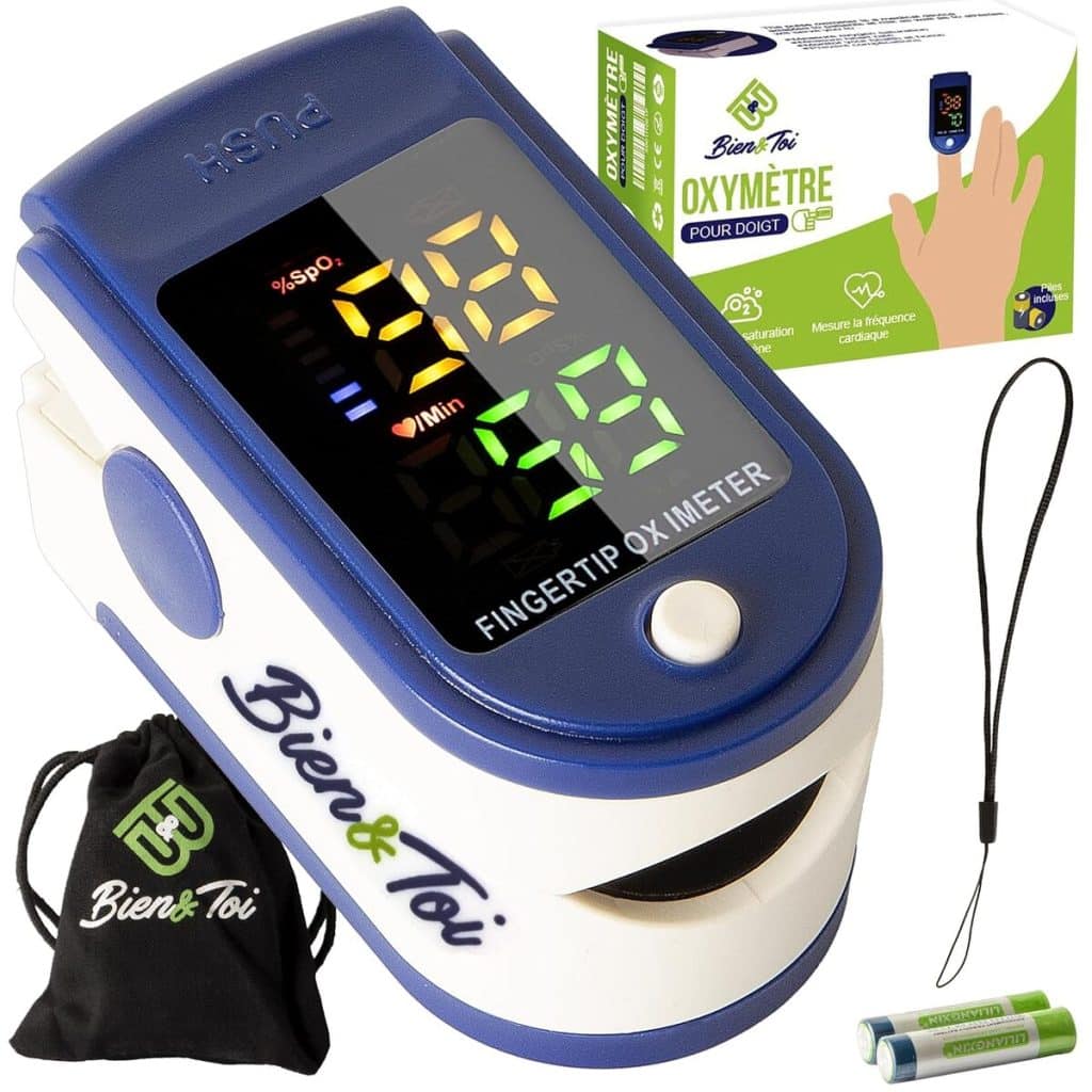 Test Oxymètre de Doigt : écran LED et Saturation en Oxygène