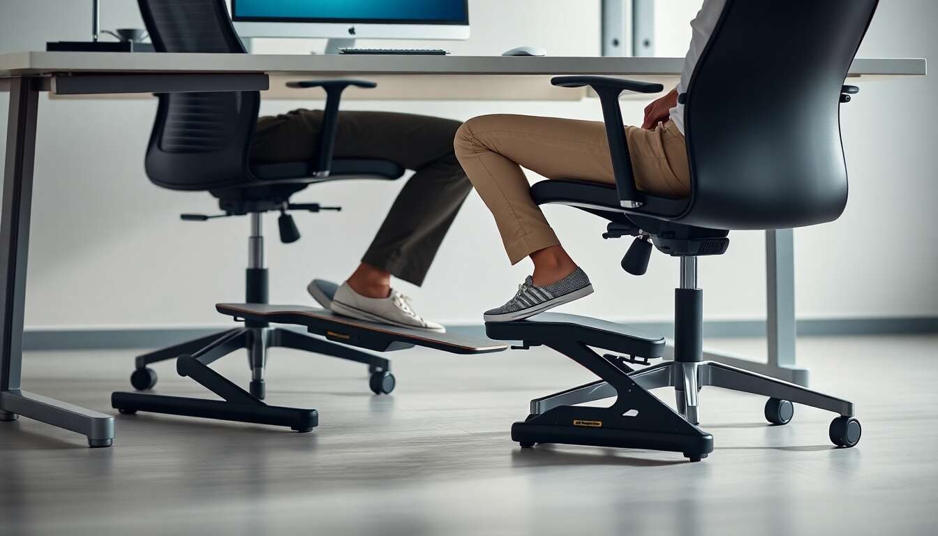 Repose-pieds ajustables : améliorez votre posture au travail