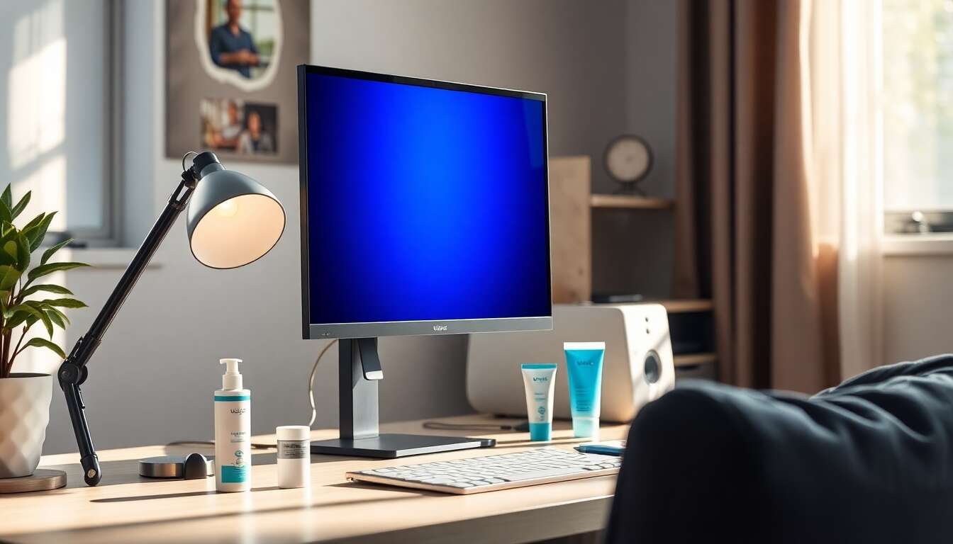 Les différentes options de filtres à lumière bleue