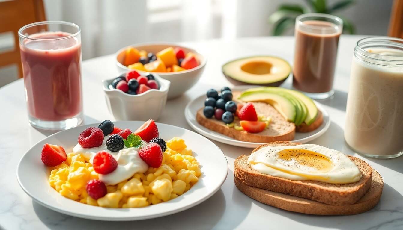 Idées de recettes de petits déjeuners protéinés