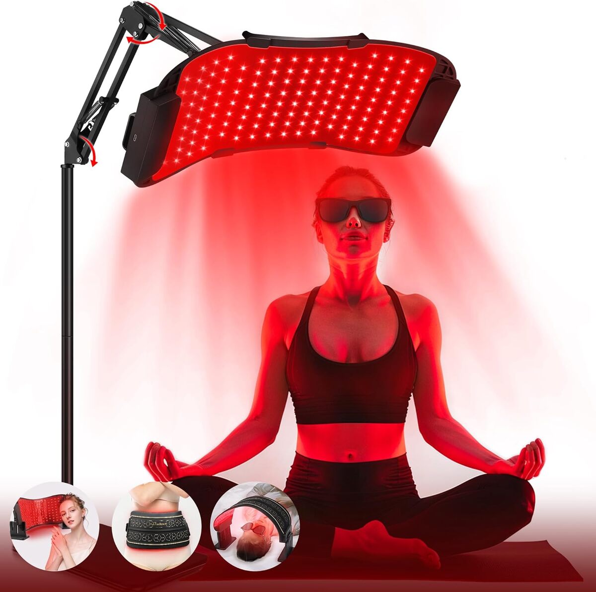 Test du masque LED de thérapie à la lumière rouge multifonction