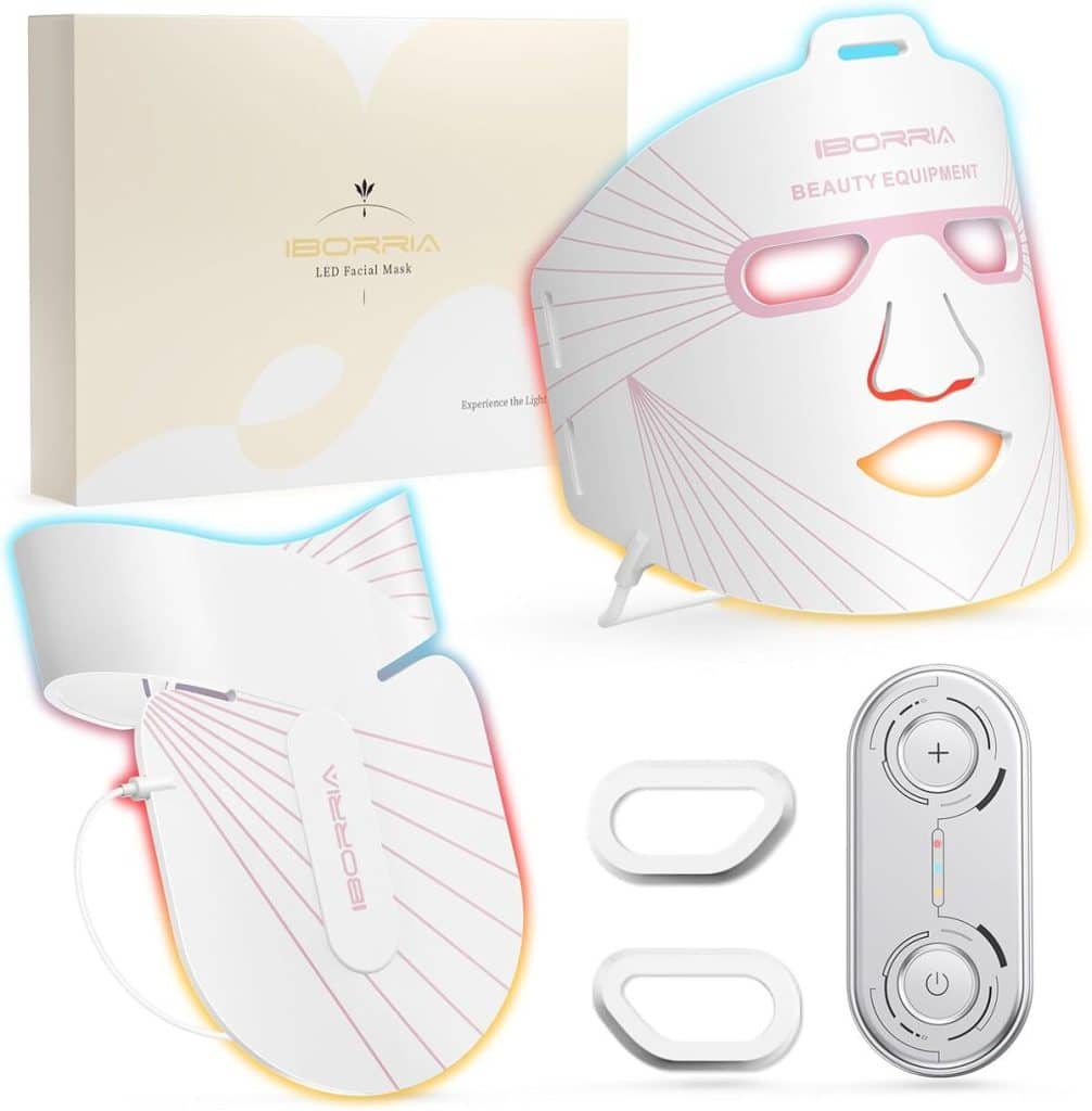 Test du masque facial LED Iborra : soins de la peau à domicile