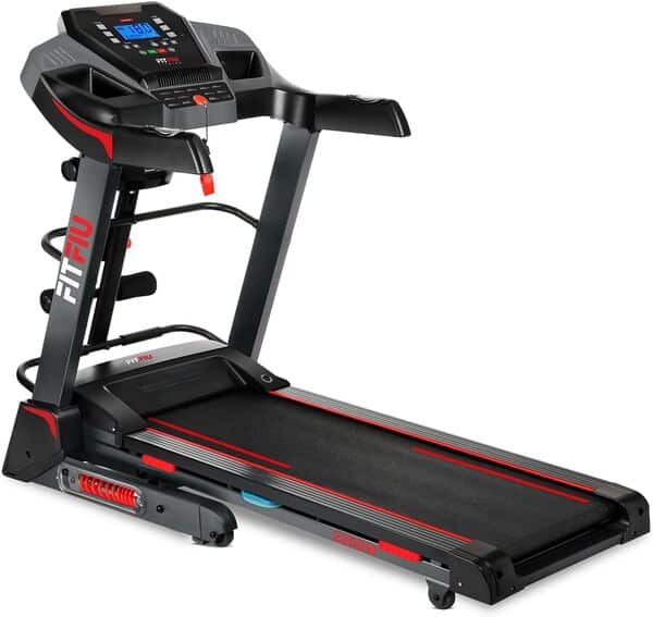 FITFIU Fitness MC-500 - Tapis de Course Pliant avec Inclinaison Automatique, 20 km/h, cardiofréquencemètre, 2200 W, Bluetooth et APP (Kinomap, Spax, Zwift), Surface Course 41x123cm, Poids Max. 120kg