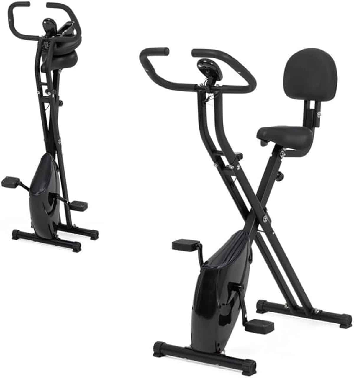 Test : vélo d'appartement pliable IDMarket avec écran LCD