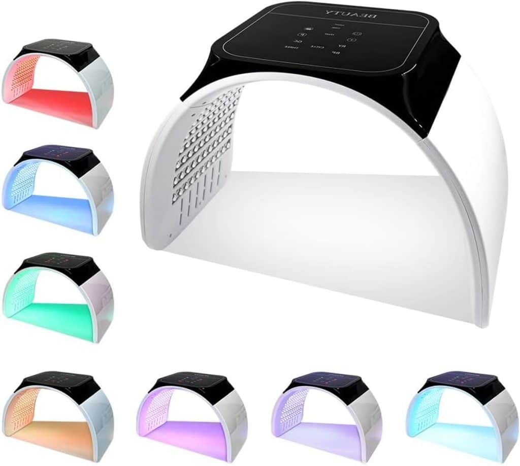 Test du masque facial LED 7 en 1 pour soins à domicile