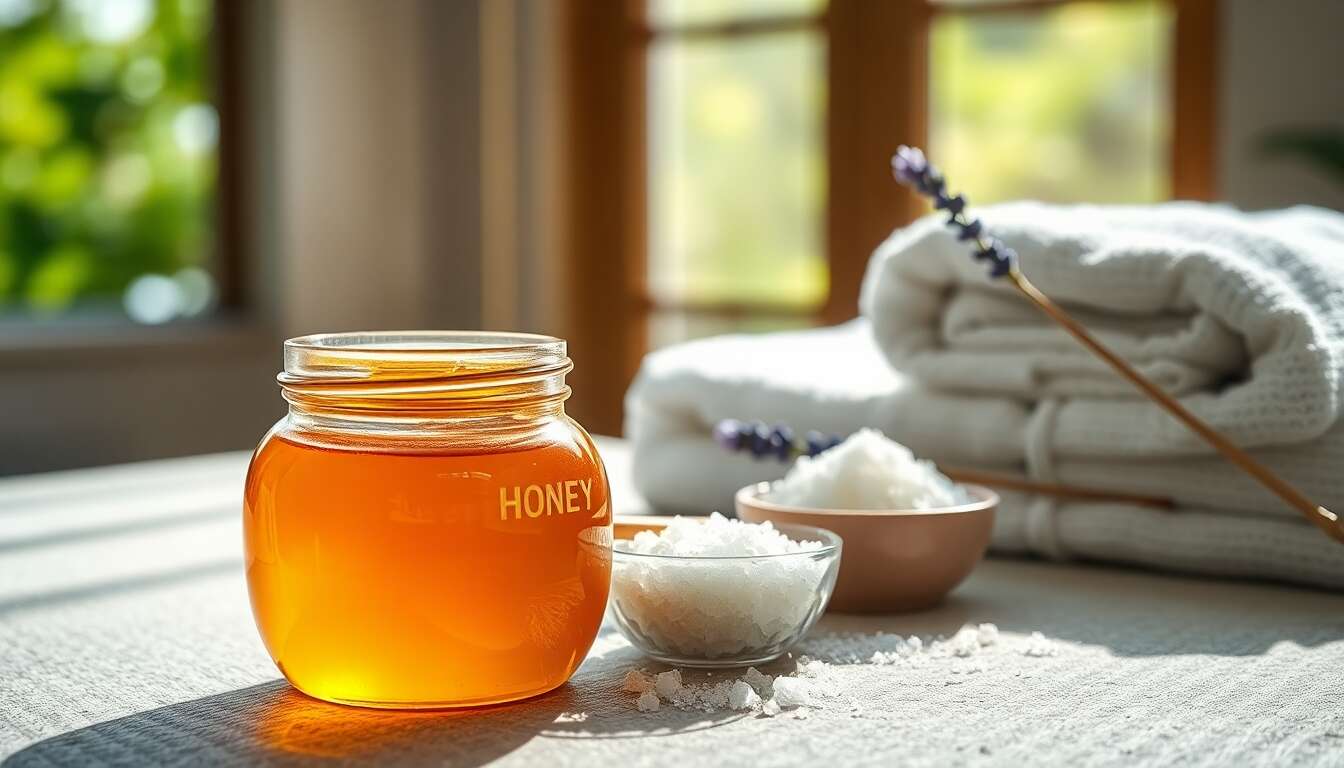 Le miel comme soin nettoyant et exfoliant Le miel comme soin nettoyant et exfoliant