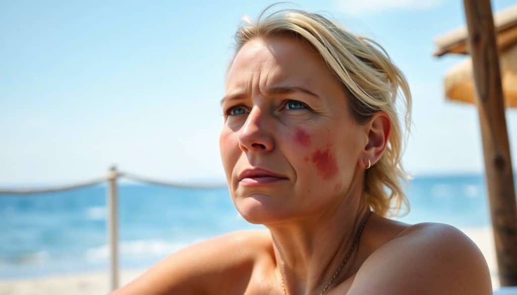 Coup de soleil sur le visage : que faire ?