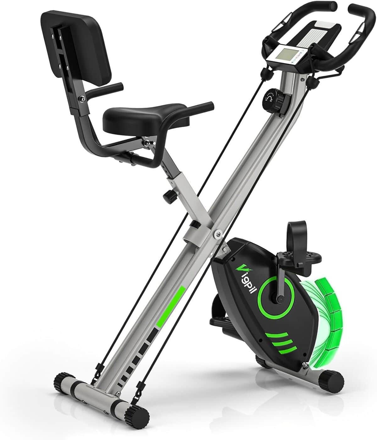 Test du vélo d'appartement pliable LCD 8 niveaux