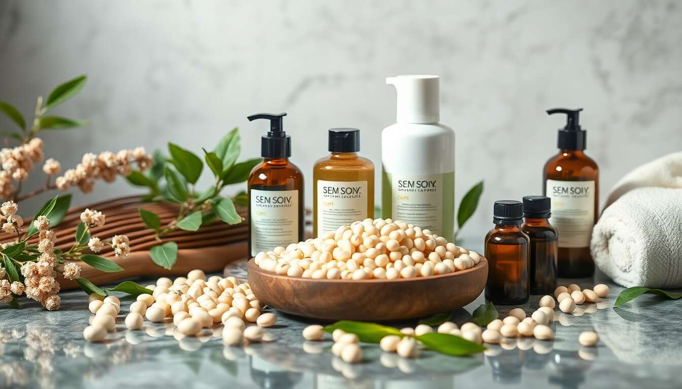 Douceur et apaisement de la peau avec le soja