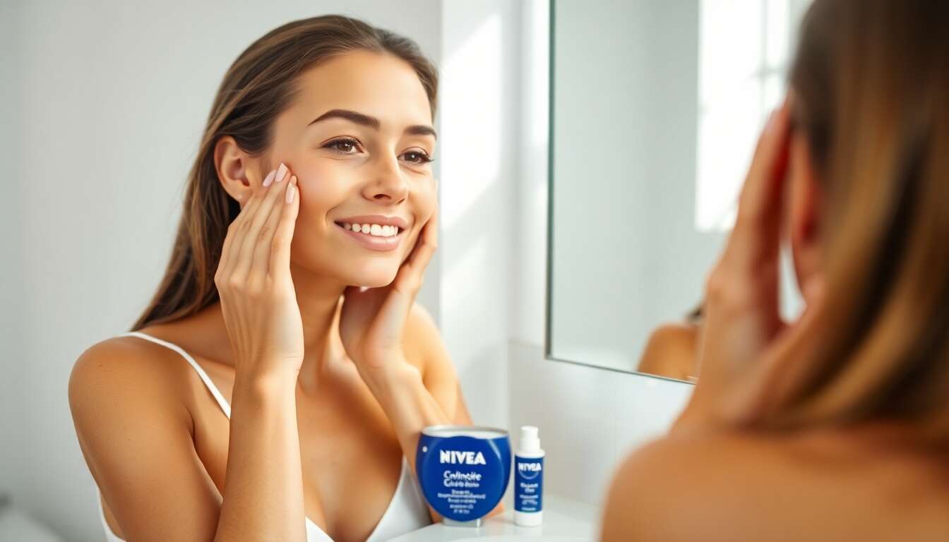 L'association gagnante : cr&egrave;me nivea et cuill&egrave;re froide