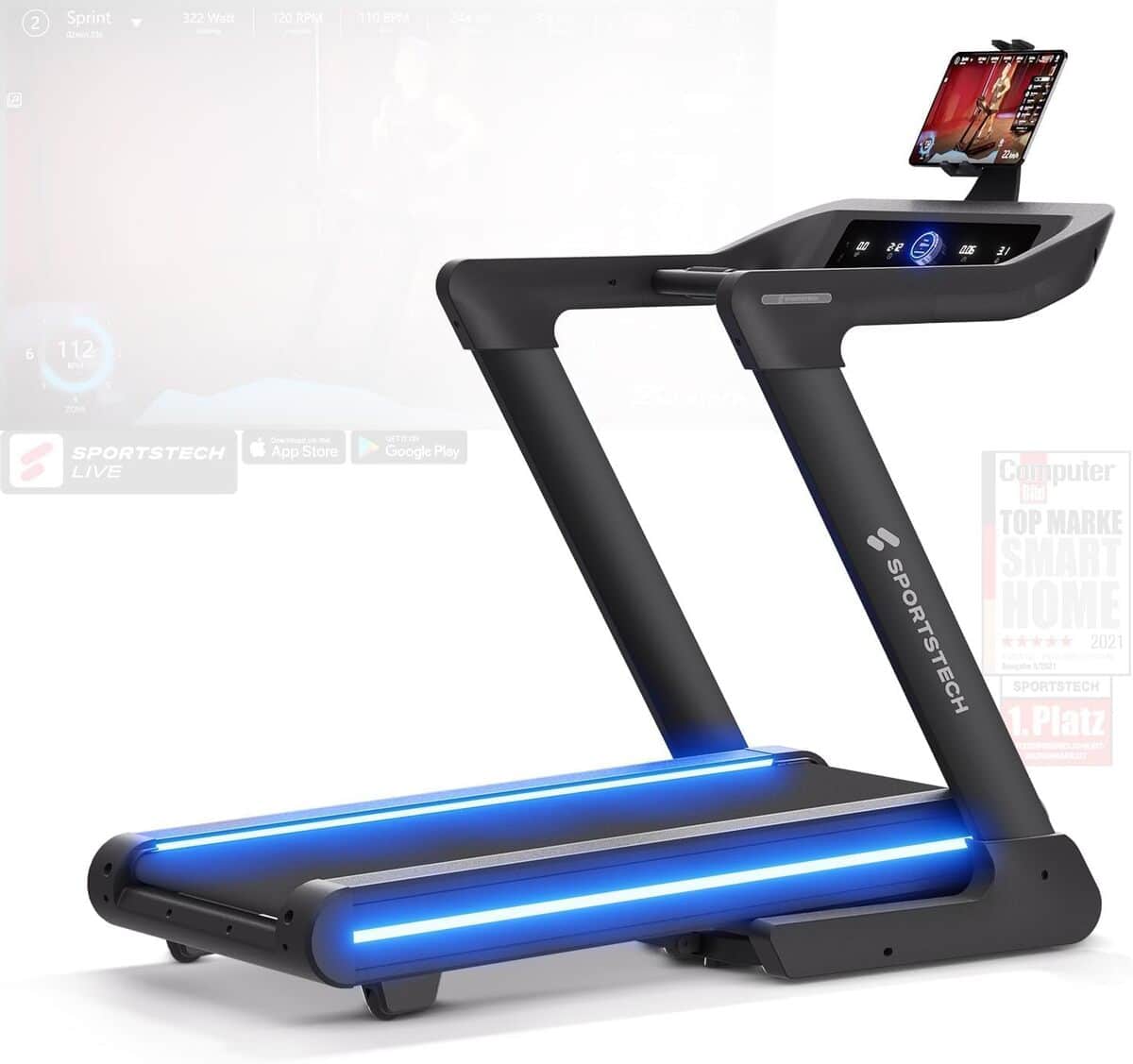 Test du tapis de course Sportstech sTread Lite : puissance et technologie pour la maison