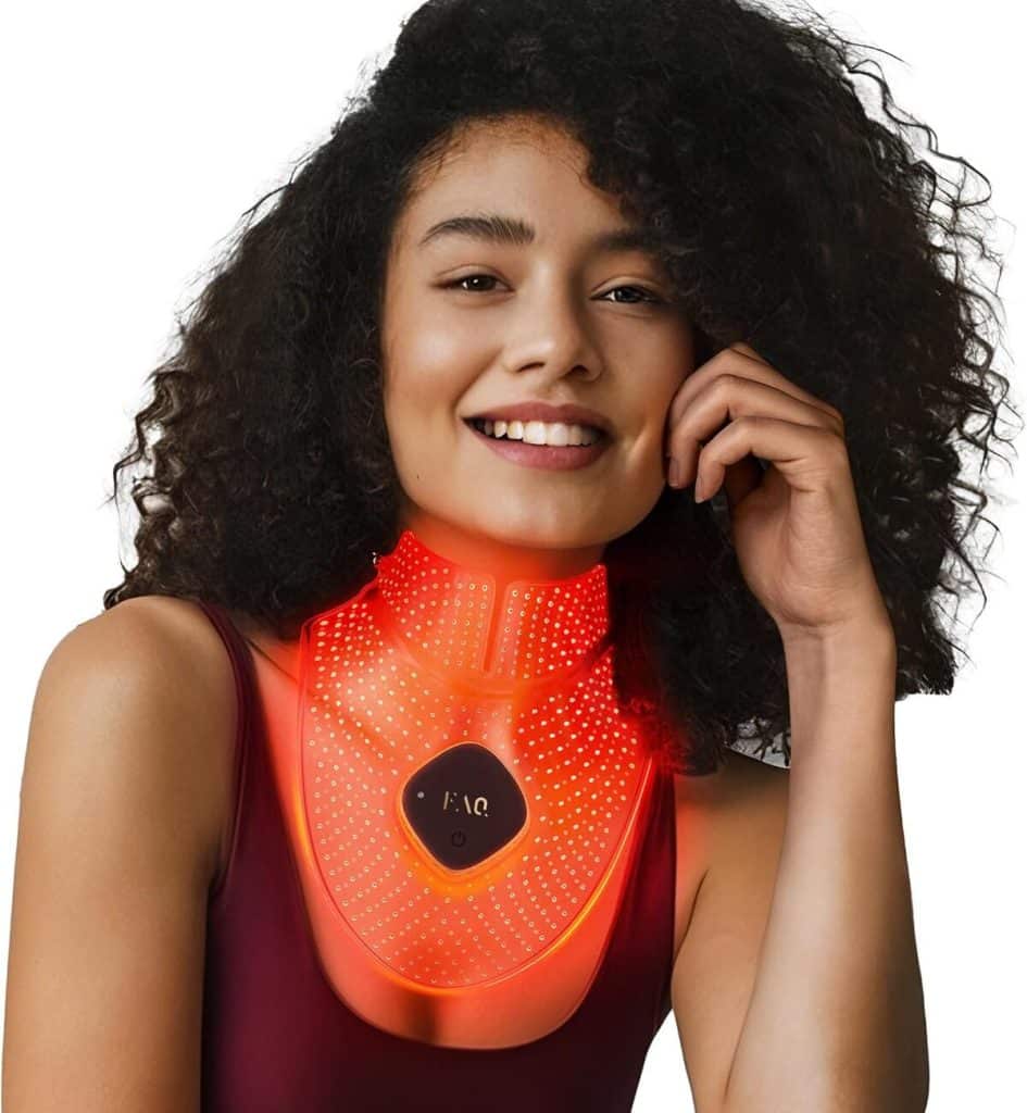 Test masque anti-âge FAQ 211 : soin cou et décolleté en silicone LED