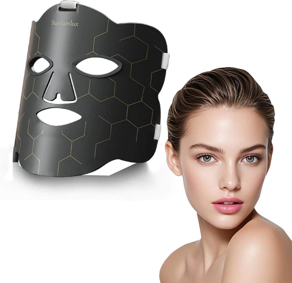 Test: masque facial à lumière LED 7 couleurs portable de Lumière rouge