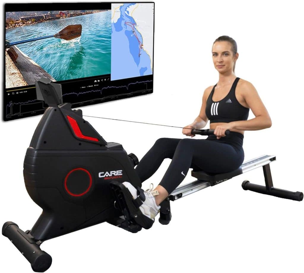 Test : rameur Care Fitness Mag Flyer KS, connecté et pliable