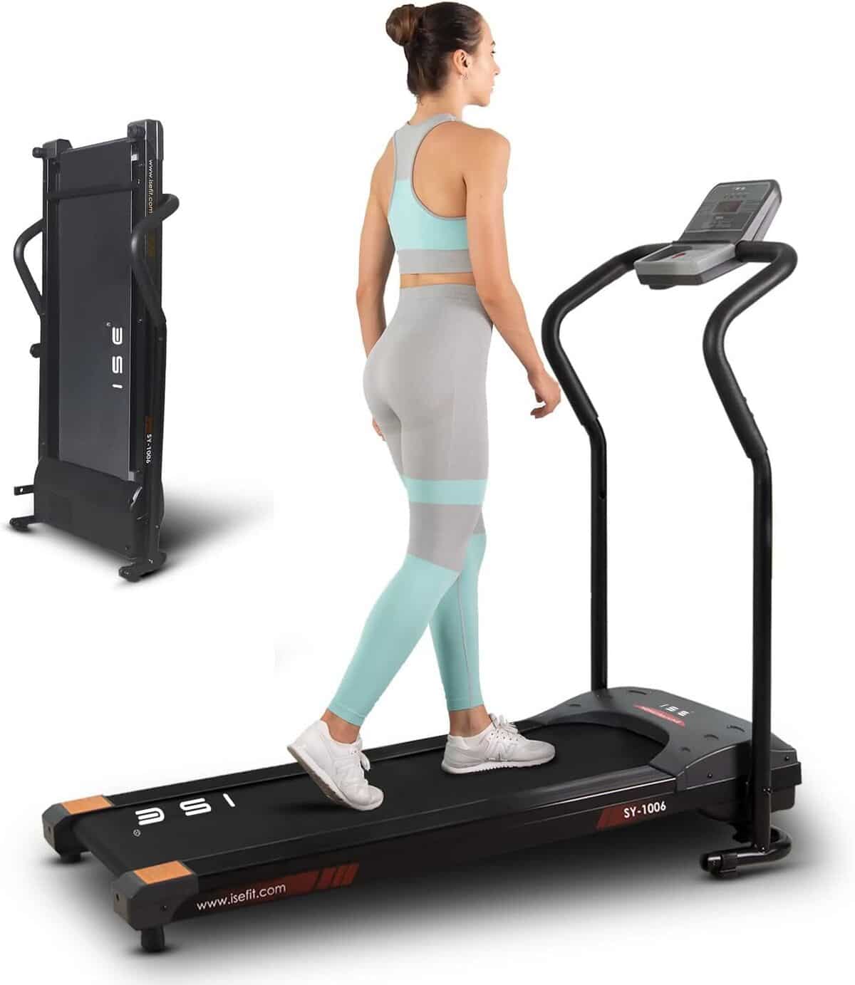 Test : tapis de course ISE 750W pliable et compact