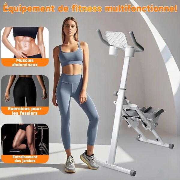Stepper escalier pliable vertical pour exercices de cardio et entraînement complet du corps, charge de 109,8 kg