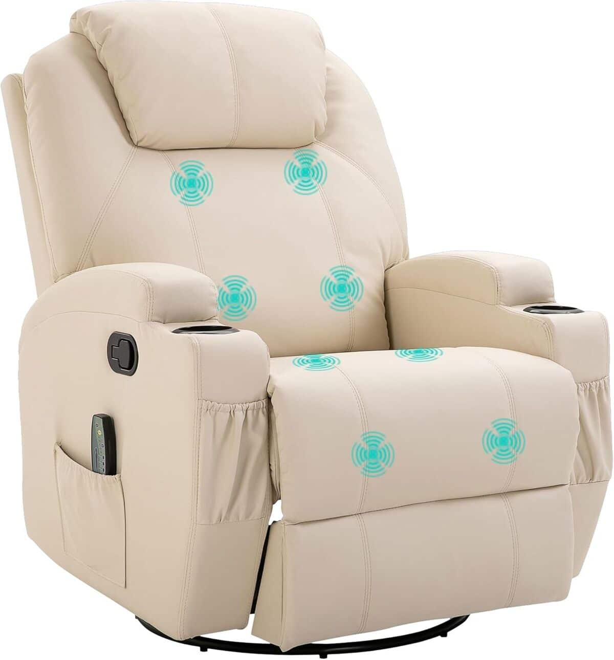 Test du fauteuil de massage HOMCOM : confort pivotant à 360°