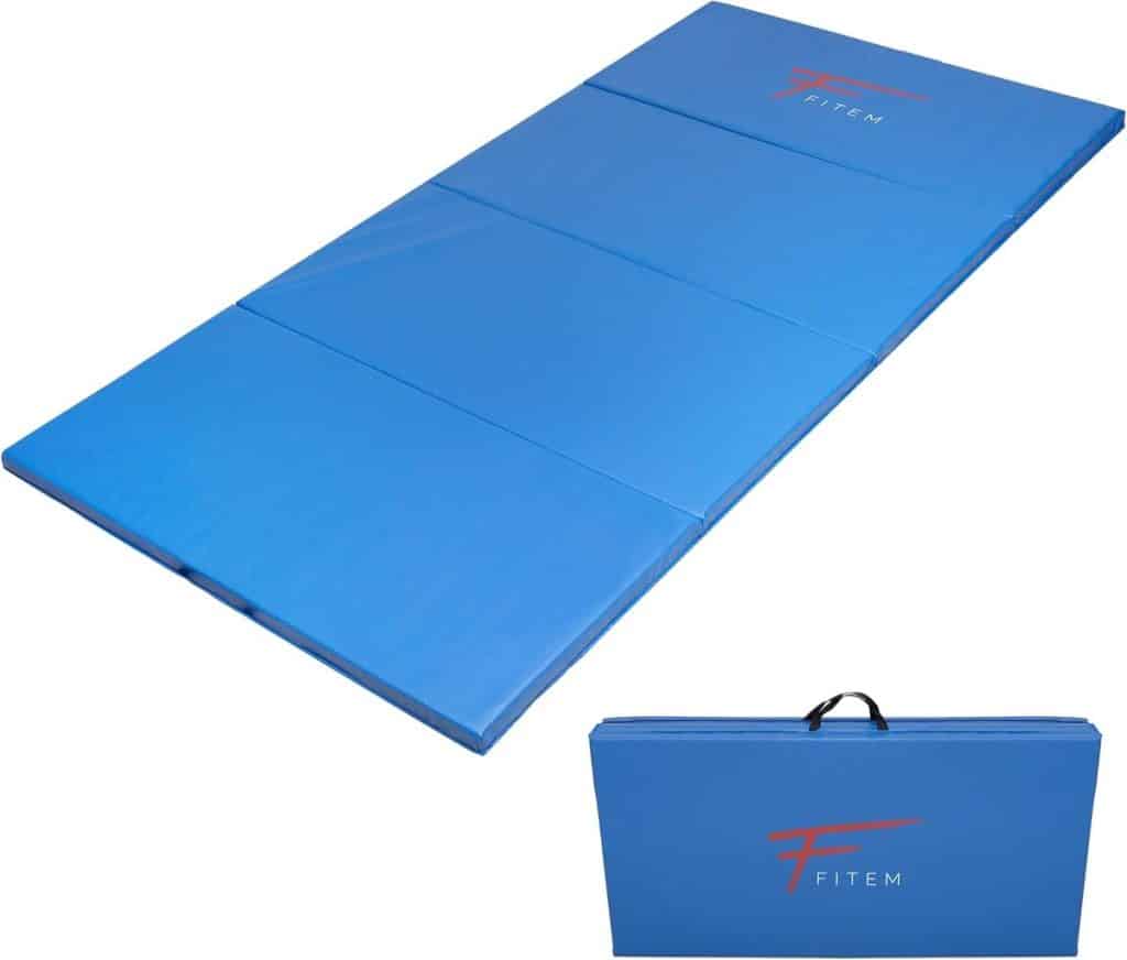 Test Fitem tapis de sol pliable épais 240x120x4 cm pour fitness et yoga