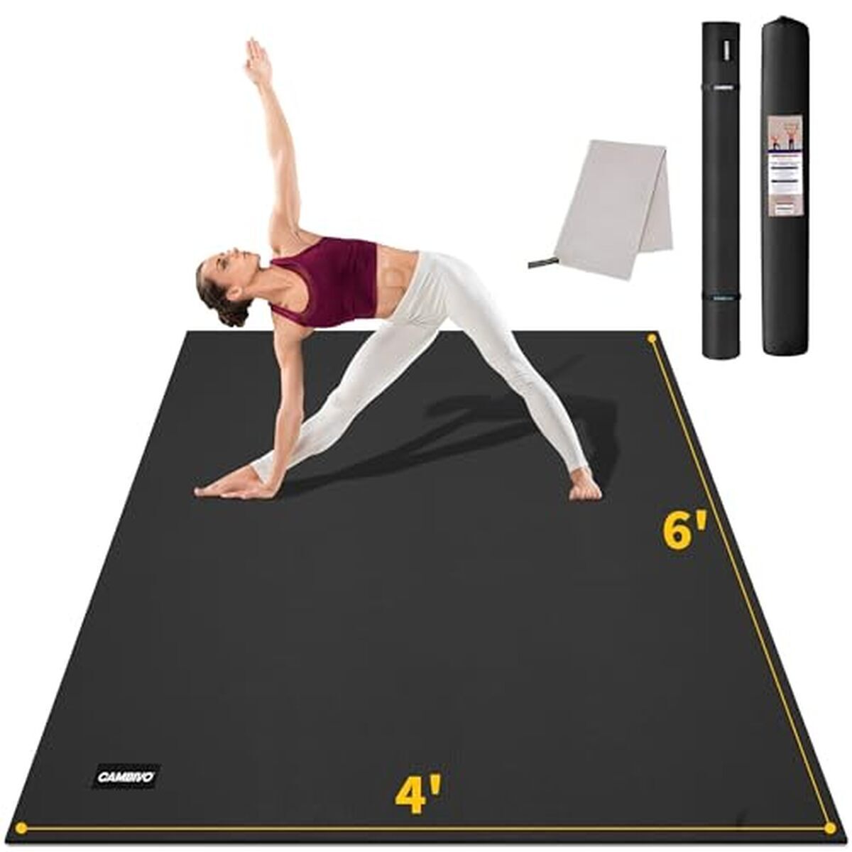Tapis De Yoga RYTMAT NBR 195x61 Cm, épais 20 Mm – Antidérapant, Avec Sac, Pour Pilates, Fitness