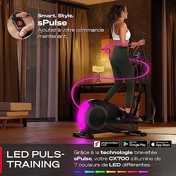 Découvrez notre test complet du vélo elliptique Sportstech CX700 : un appareil innovant avec technologie LED et freinage magnétique pour un entraînement optimal.
