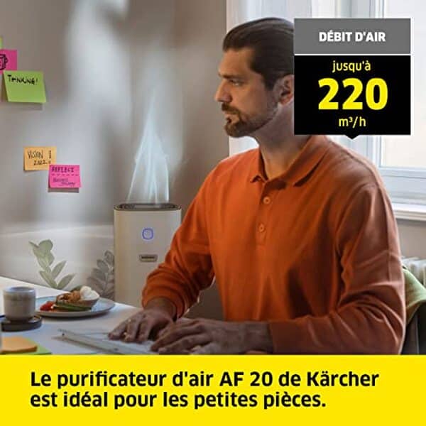 Découvrez le kärcher AF 20, le purificateur d'air idéal pour votre maison. Performances exceptionnelles pour un air plus sain et purifié au quotidien.