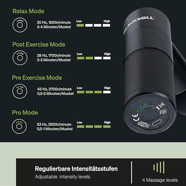 Découvrez le pistolet de massage Blackroll Fascia Gun : une solution puissante et adaptable pour un bien-être musculaire optimal.