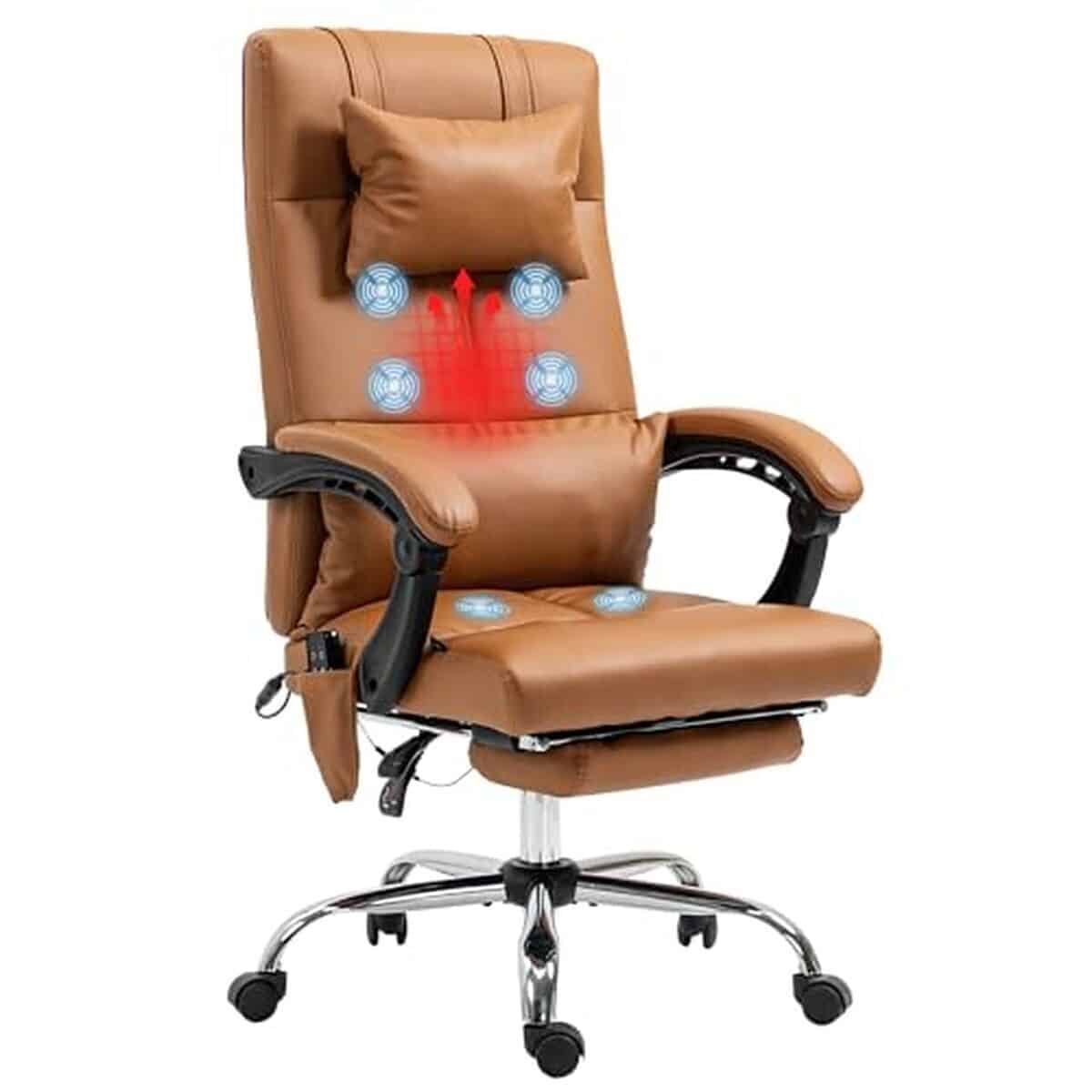 Test : fauteuil de massage Vinsetto avec repose-pieds et chauffe