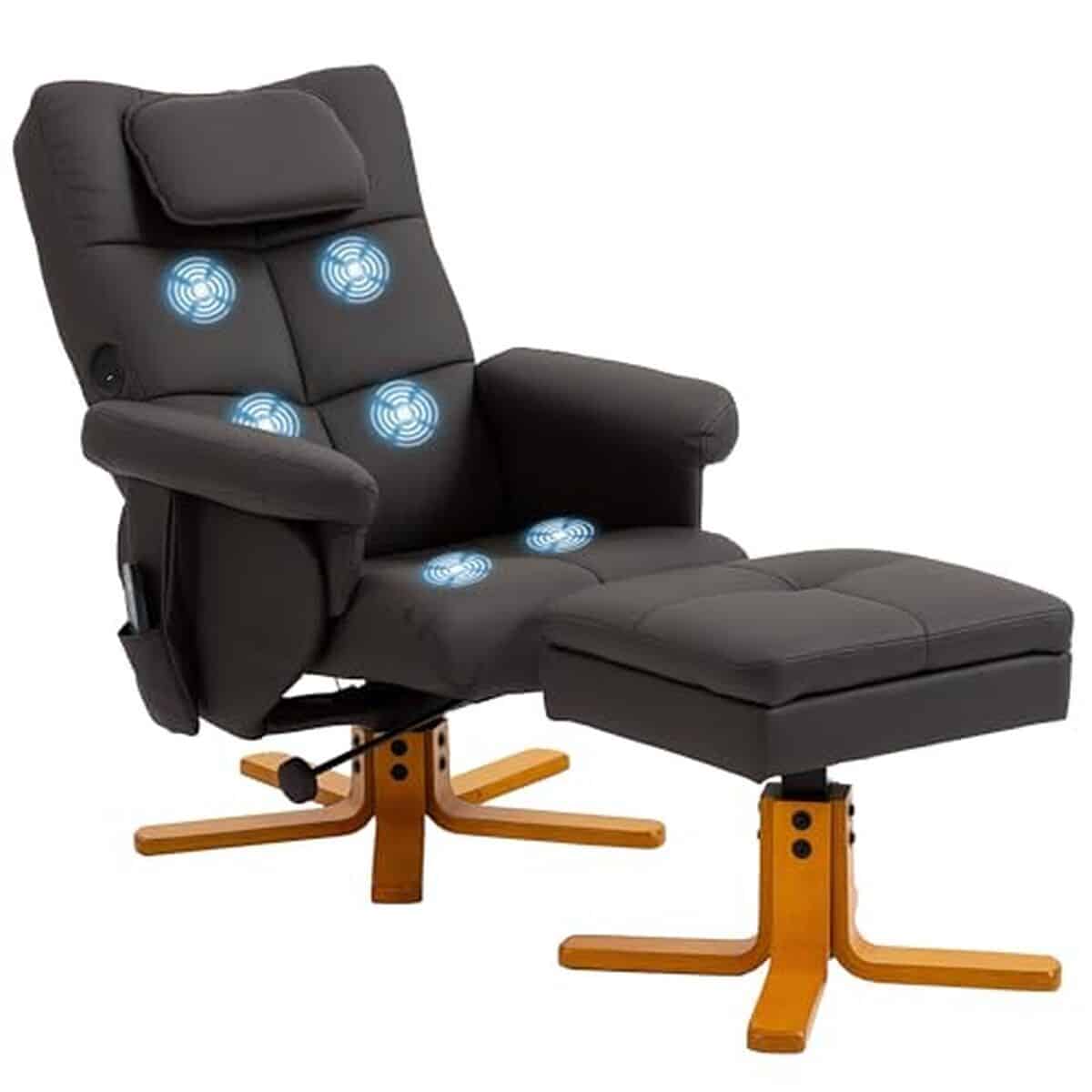 Test : fauteuil massant HOMCOM avec repose-pied et coffre de rangement