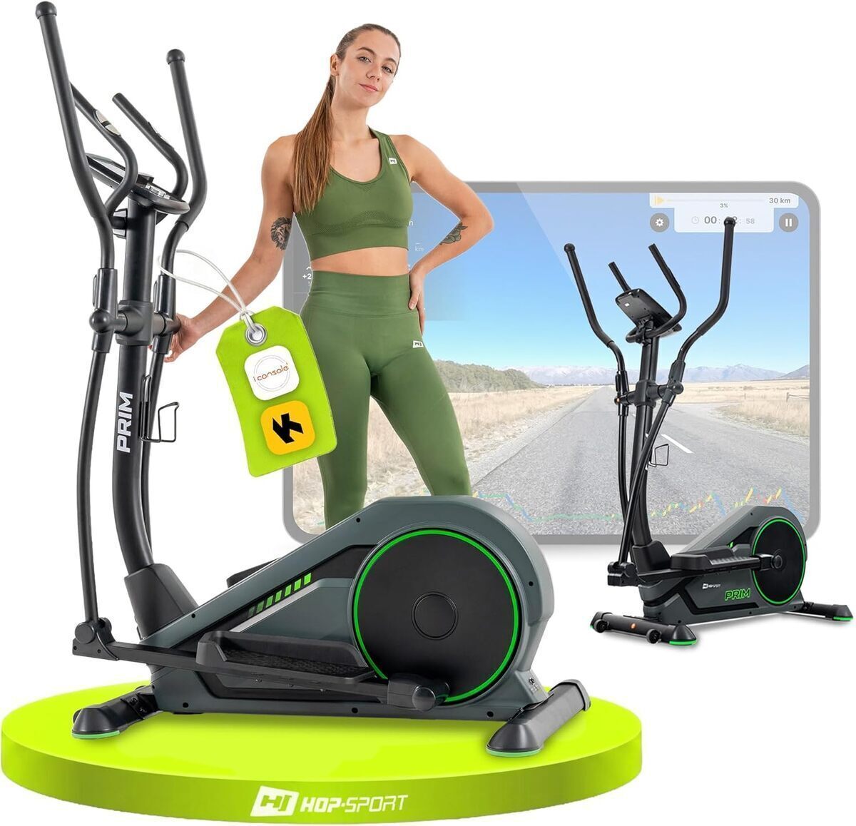 Test du vélo elliptique HS-120C Prim de HOP-Sport : performance cardio à domicile