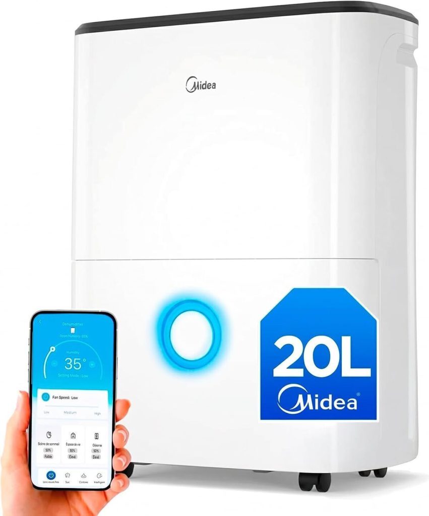 Test du déshumidificateur Midea 20L : efficace et connecté