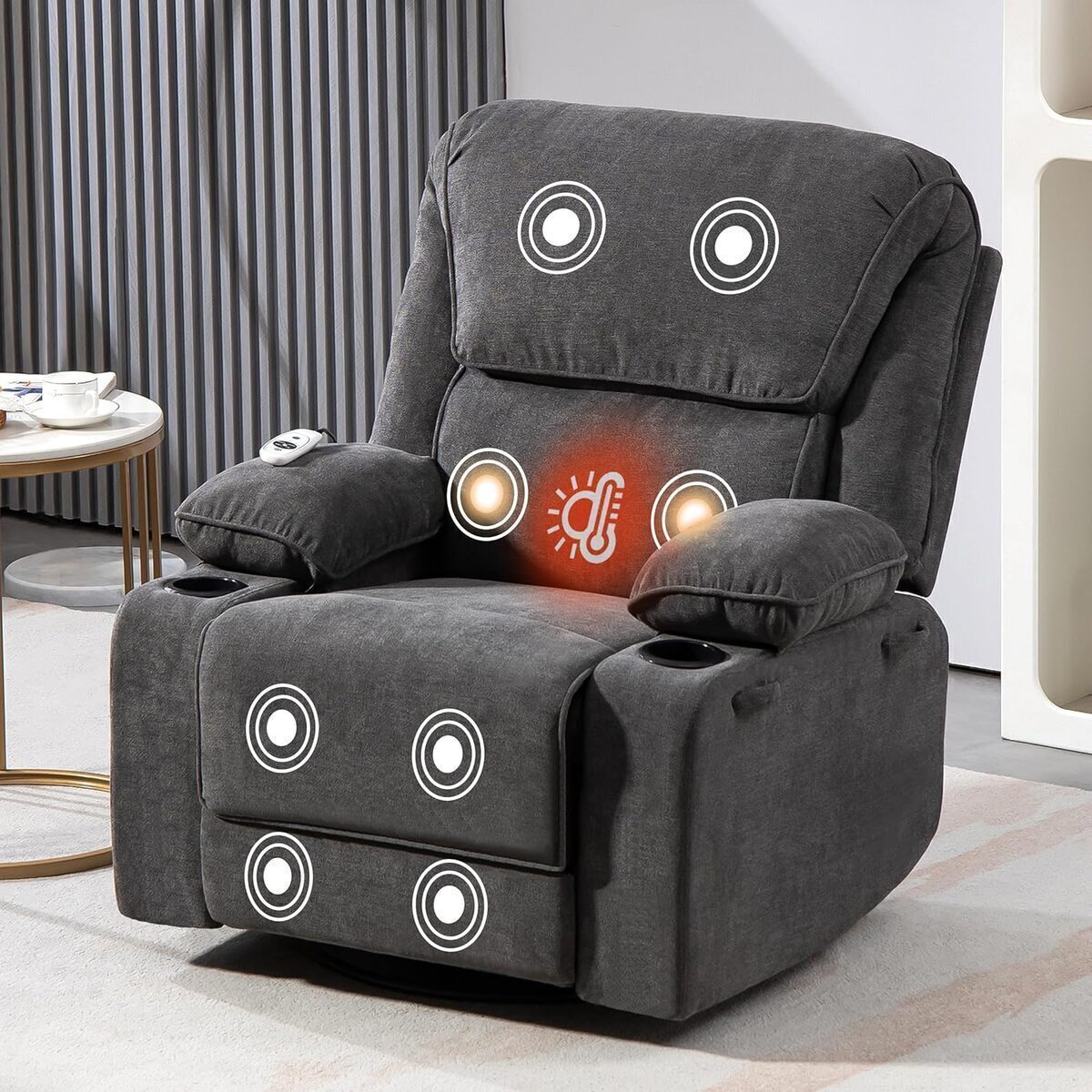 Test du fauteuil de relaxation BRTHORY massant à 360°